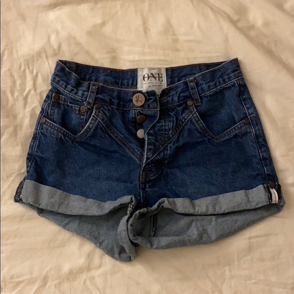 Denim shorts